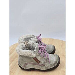 Stride Rite SRT Ice Princess Leather Boot Toddler Sz 6M